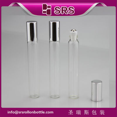 Αγορά SRS 10ml Clear Color Glass Ball Ball με ασημένιο καπάκι αλουμινίου διαδικτυακή κατασκευή