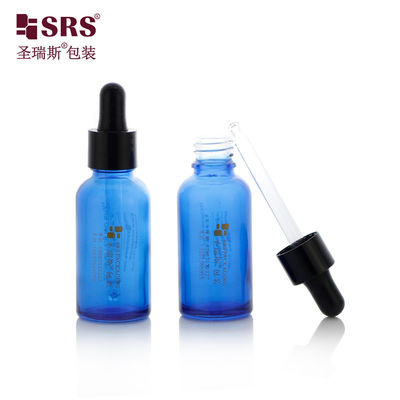 Αγορά D001-50ml Επιχρισμός Γαλάζιο Διαφανές Γυαλί Σημαντικό Φιαλίδιο Πετρελαίου Με Λάμψη Μαύρο Σταγονόμετρο Πολλαπλής Κατάστασης Για Προϊόντα Αρομαθεραπείας διαδικτυακή κατασκευή
