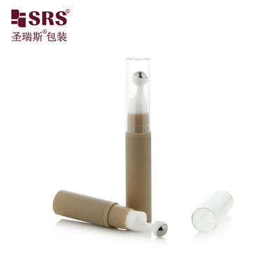Αγορά A0031-10ML Άδειο Πλαστικό Μπουκάλι Roll On Airless Κάλυμμα από Πηλό Καφέ με Διαφανές Καπάκι διαδικτυακή κατασκευή