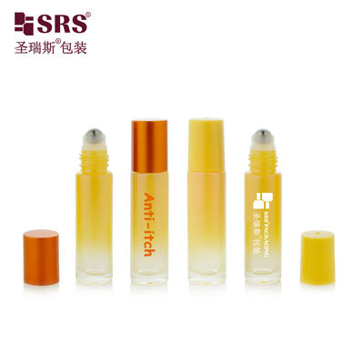 Αγορά BLPM-10ml Γυάλινο Μπουκάλι Roller με Ματ Διαβαθμισμένο Κίτρινο Χρώμα, Δυνατότητα Προσαρμογής, Δωρεάν Δείγμα με Ατσάλινη Μπίλια για Άρωμα διαδικτυακή κατασκευή