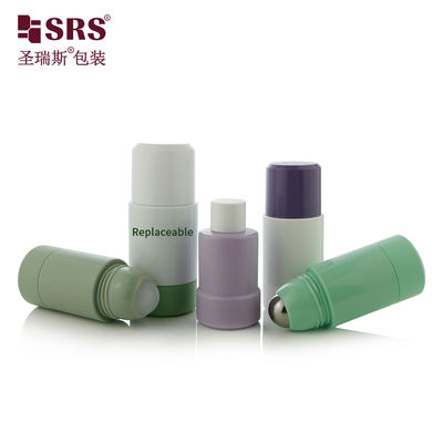 Αγορά Επαναγεμιζόμενο PP PCR Roll On Μπουκάλι 50ml 75ml Ατσάλινο Πλαστικό Μπαλάκι διαδικτυακή κατασκευή