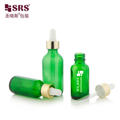 Αγορά Luxury Collar 1oz 2oz Green Glass Dropper Bottle for Essential Oil διαδικτυακή κατασκευή