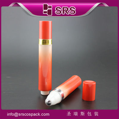 συσκευασία srs υψηλής ποιότητας κόκκινο πλαστικό μπουκάλι roll-on για τζελ ματιών