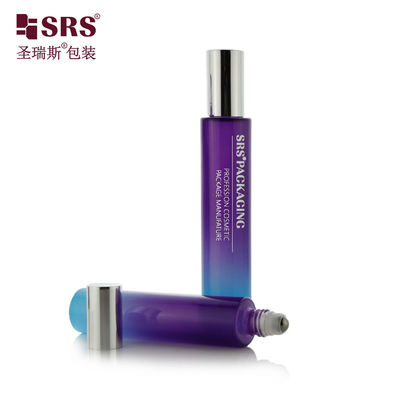 GB1-15ml Προσαρμοσμένο Μπουκάλι Ρολέτας Αιθέριου Ελαίου με Μαύρο Καπάκι