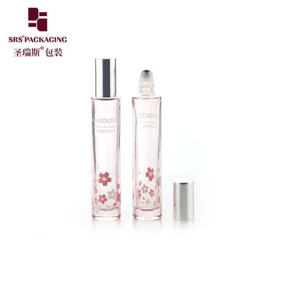 Γυάλινο μπουκάλι roller GB1-15ml με χοντρό πάτο, καλλυντική συσκευασία, καπάκι αλουμινίου