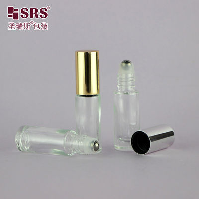 Κυλινδρικά Στρογγυλά Γυάλινα Μπουκάλια Roller Gemstone 5ml Για Ουσίες Περιποίησης Δέρματος
