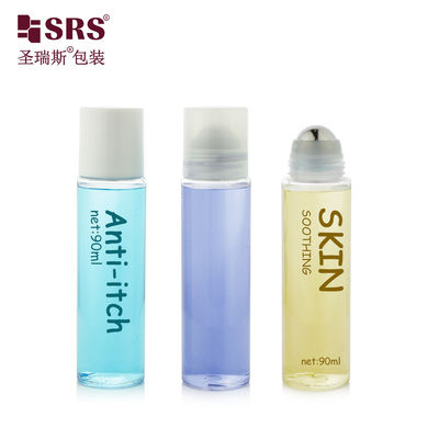 PET30-90ML Διαφανές μπουκάλι εφοδιασμού με κυλίνδρους από χάλυβα PET για ζελέ ψύξης