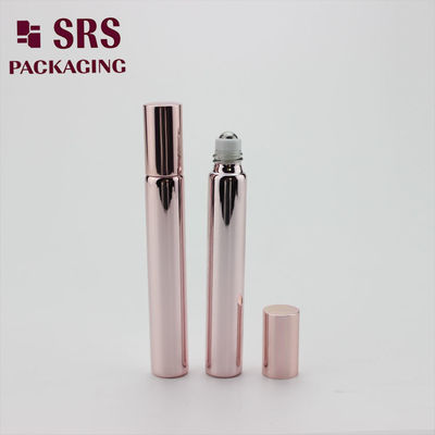 SRS Cosmetic Empty 10ml Rose Gold Glass Roll On Bottle for Perfume