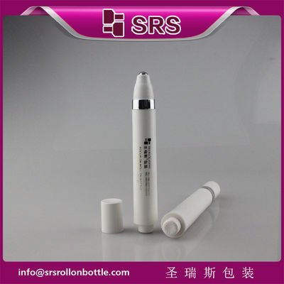 SRS 15ml άδειο λευκό χρώμα ορός ματιών πιέστε airless roll on μπουκάλι