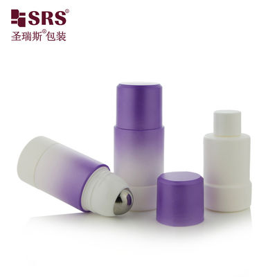 RPPE(P) -50 ml 75 ml Gradient Purple Refillable Roll On Bottle Συσκευή κυλίνδρου Πρωτογενής συσκευασία για την περιεκτικότητα σε απολυμαντικό ζελέ αποσμητικού