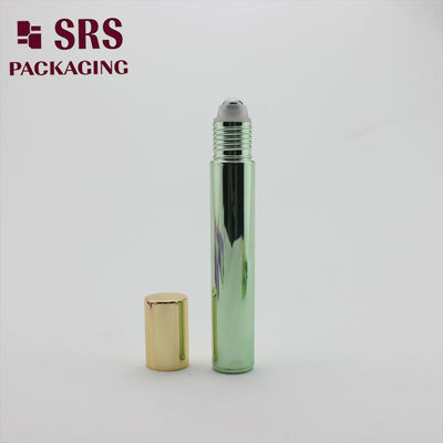 SRS Άδειο Μπουκάλι Roll On Μεταλλικό Πράσινο Χρώμα 15ml Για Άρωμα