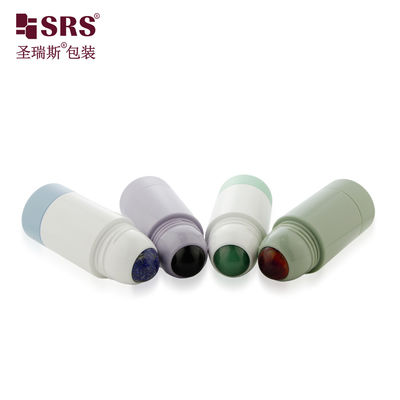 Συσκευασία Επαναγεμιζόμενου Κύριου Μπουκαλιού Roll On με Φυσική Πέτρινη Μπίλια για την Περιεκτικότητα Αποσμητικού Εφαρμογέα Χωρητικότητας 50ml