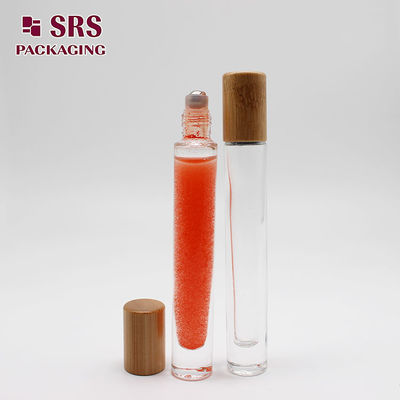 SRS Empty Perfume Bamboo Cap 10ml Γυαλί με μπάλα με κυλίνδρους