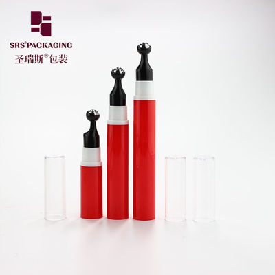 5ml 10ml 12ml 15ml Hot Red Roll On με Roller Ball Metal Massage Roller Bottle Container για Eye Cream Eye care Packagi