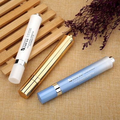 AY-15ML Μπουκάλι Αντλίας Airless Gradient Blue με Συσκευασία Μασάζ Ματιών με Ρολό από Ατσάλι